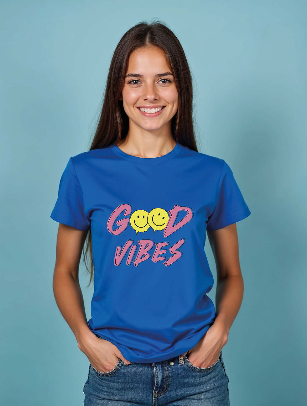 Thumbnail: good vibes Cool Women’s printed graphic T-Shirt