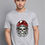 Thumbnail: skull with red helmet mens printed graphic t shirt