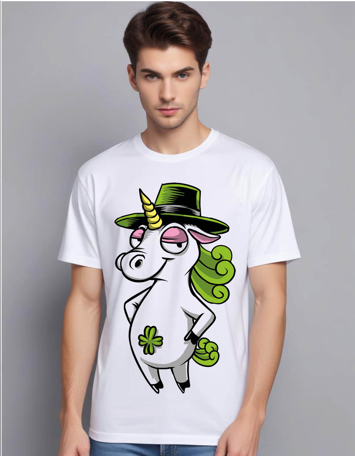 irish unicorn 01 mens printed graphic t shirt