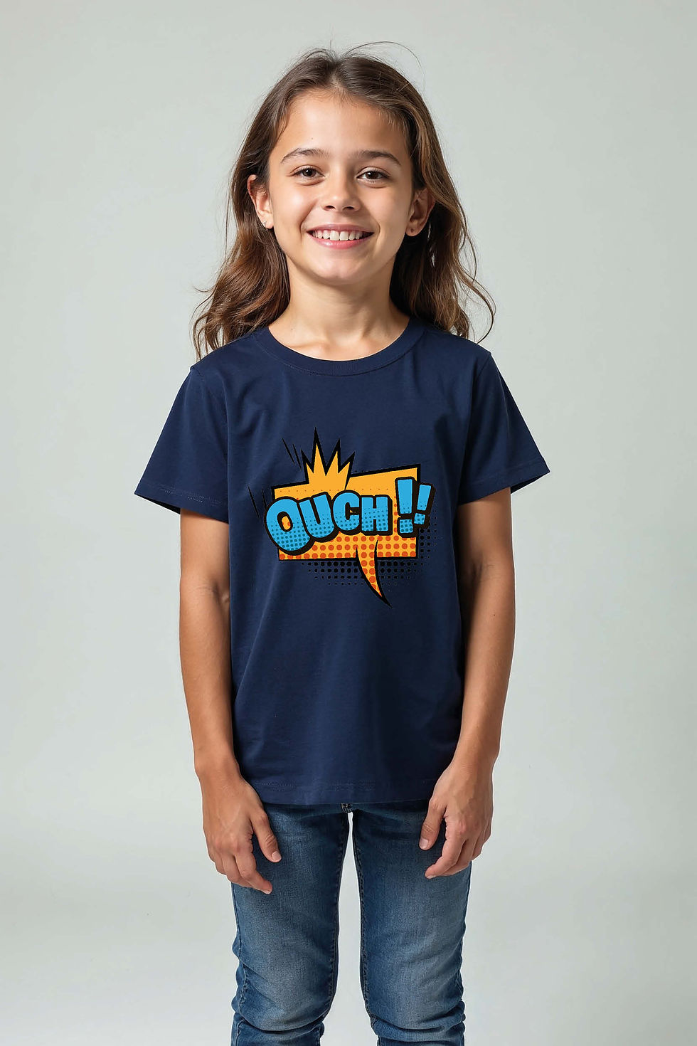 ouch Cool Casual Kids Printed T-Shirt – Print Design for Boys & Girls