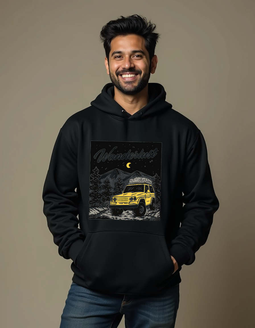 Thumbnail: wanderlust Stylish Unisex Graphic Printed Hoodies for mens & womens