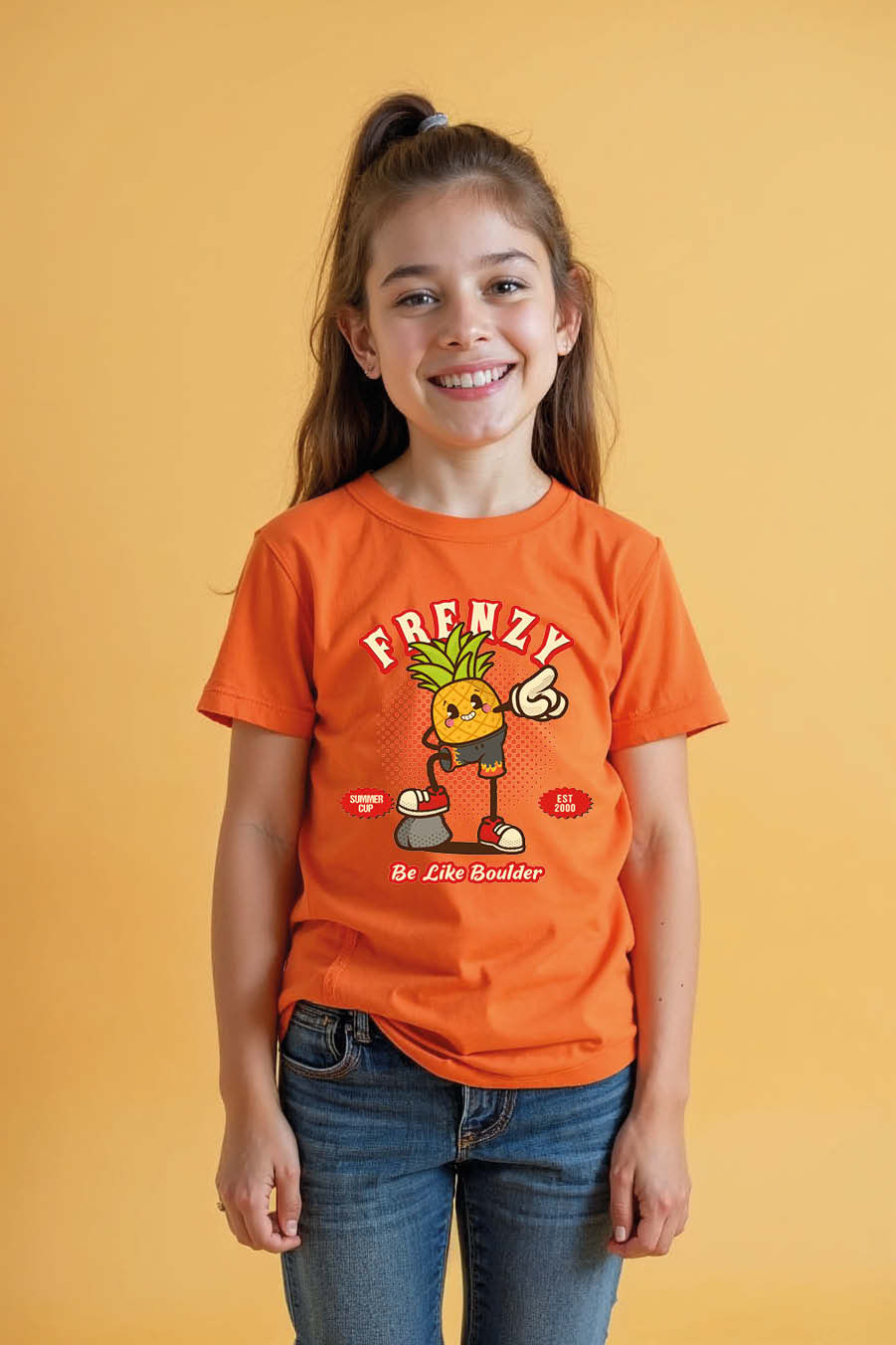 Thumbnail: Frenzy Stylish Cartoon Printed T-Shirt for Boys & Girls – Cartoon Print Design