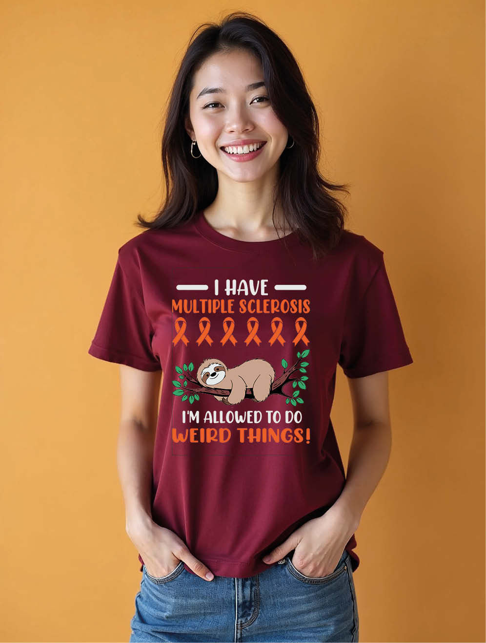 i have multiple sclerosis i'm allowed to do weird things! Women’s Printed Tees