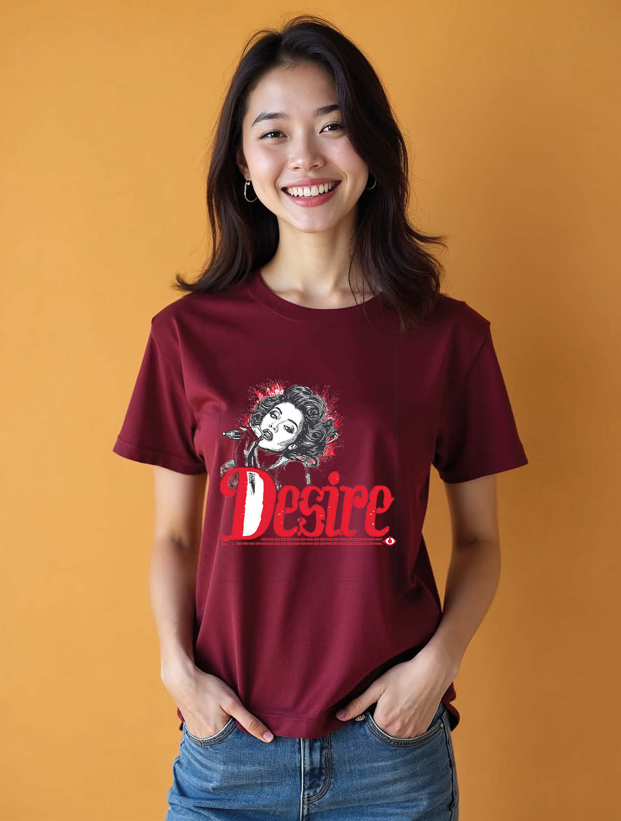 desire Stylish Women’s Streetwear Graphic Stylish T-Shirt – Best Price