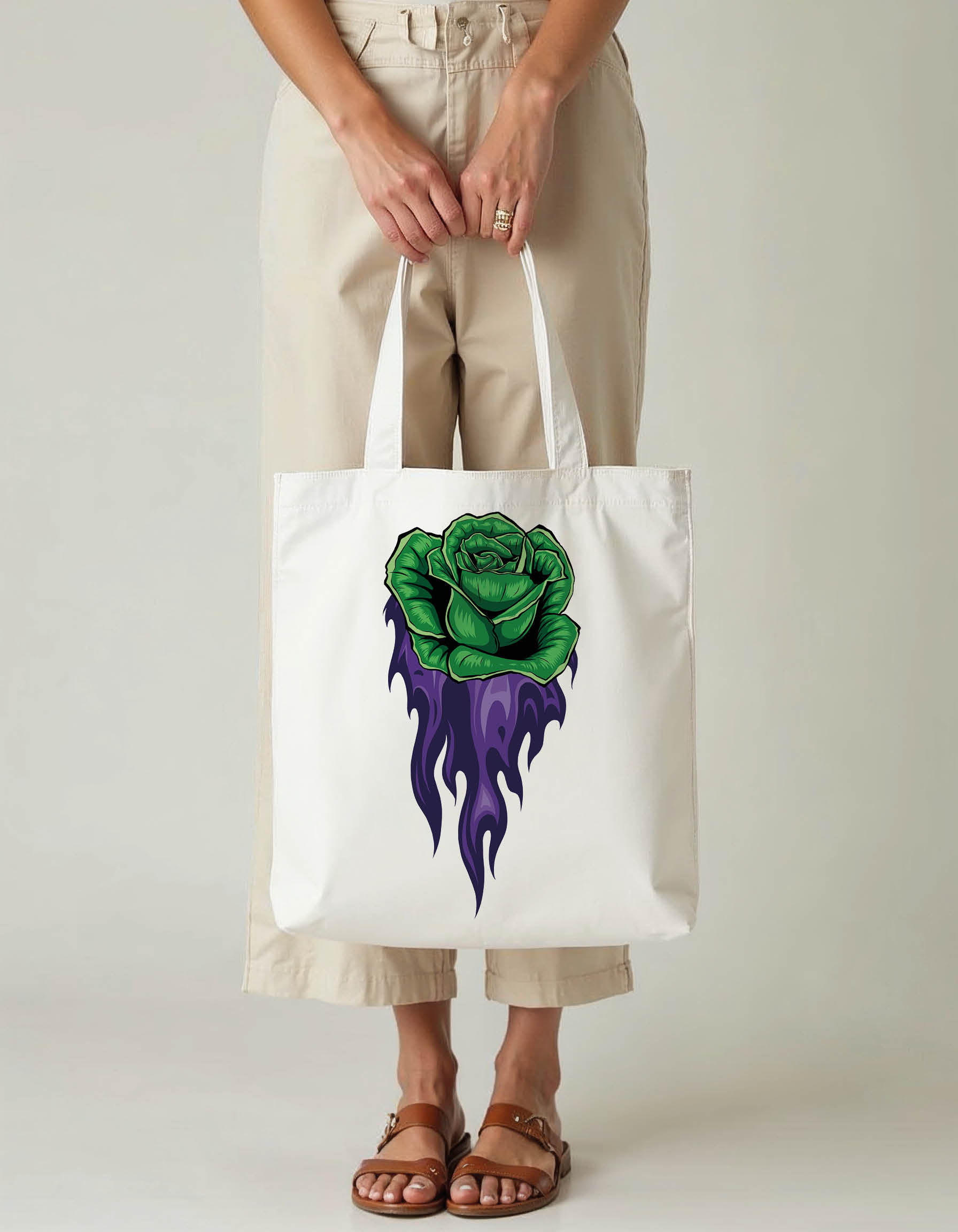 Love Tote Printed Bag – Fashionable Daily Use Tote Eco-Friendly Choice