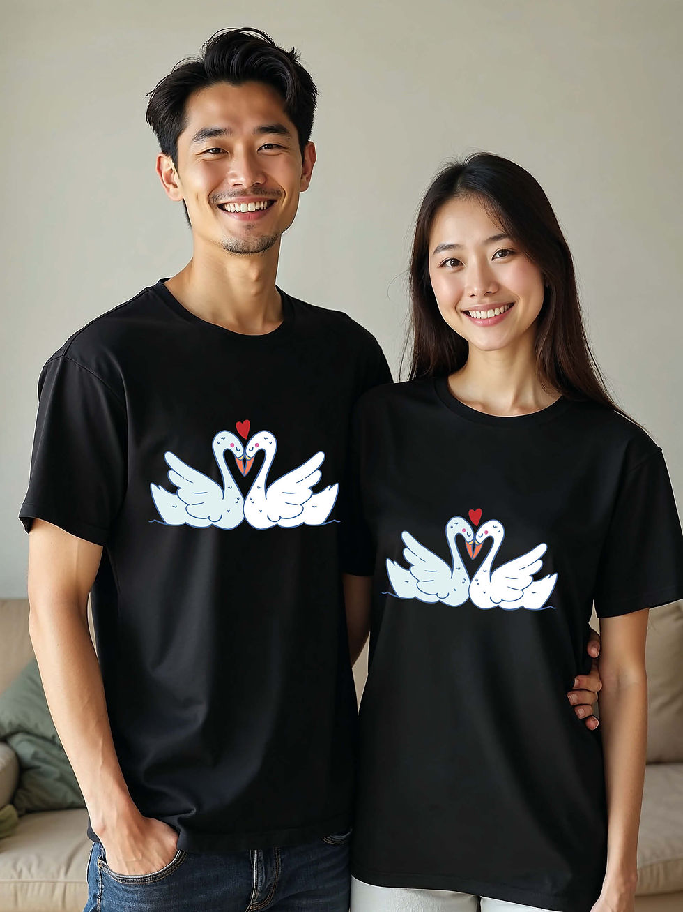 Thumbnail: Forever Love Animal Couple Matching Tee Lovers Edition – Fast