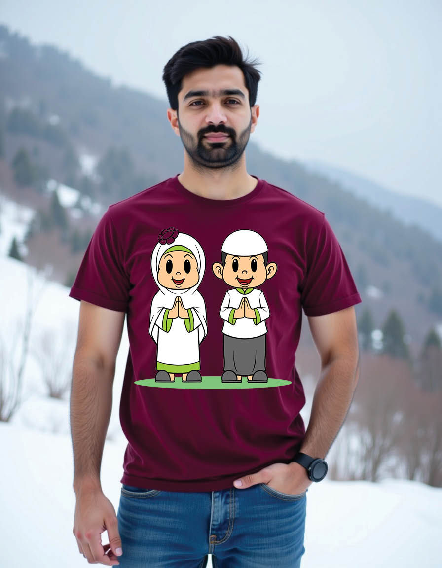 Thumbnail: happy eid mubarak mens printed graphic t shirt