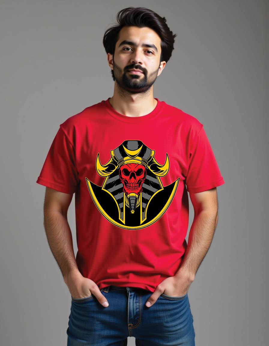 Thumbnail: egyptian skull mens printed graphic t shirt