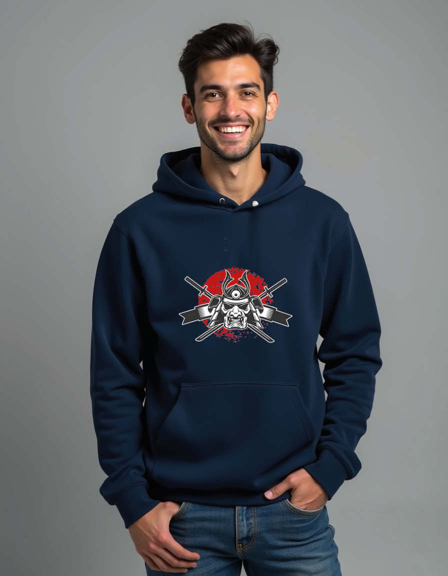 Thumbnail: Skull and Crossed Swords Emblem Classic Unisex Printed Graphic Hoodies