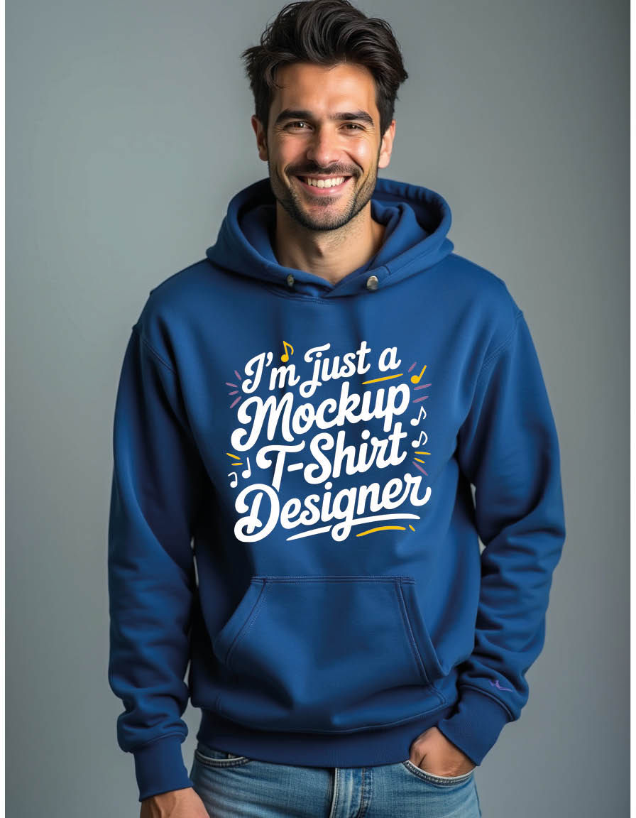 Thumbnail: im just a mockp t shirt designer  Winter Streetwear Hoodie for Men – Cool