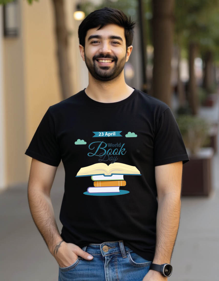 Thumbnail: World books days Unisex printed graphic t shirt