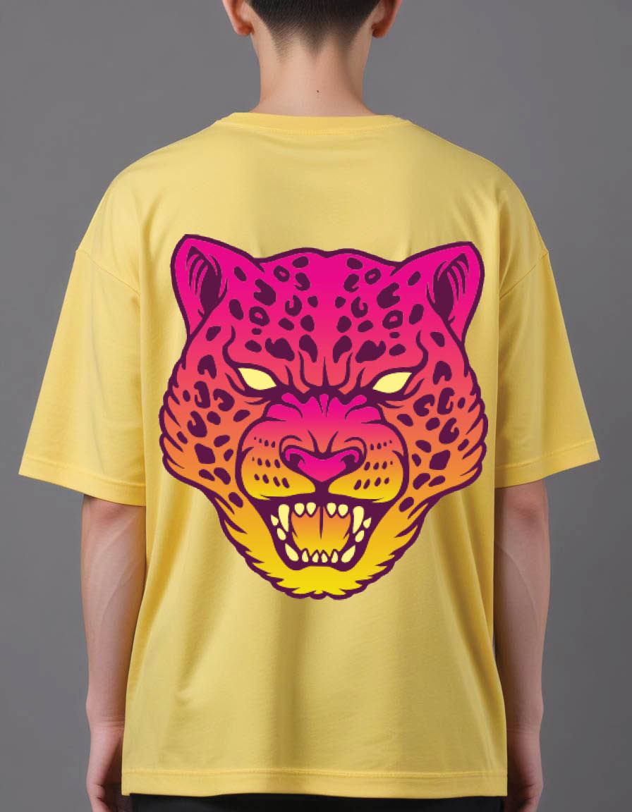 carnivore rainbow Mens Oversized Printed T shirt