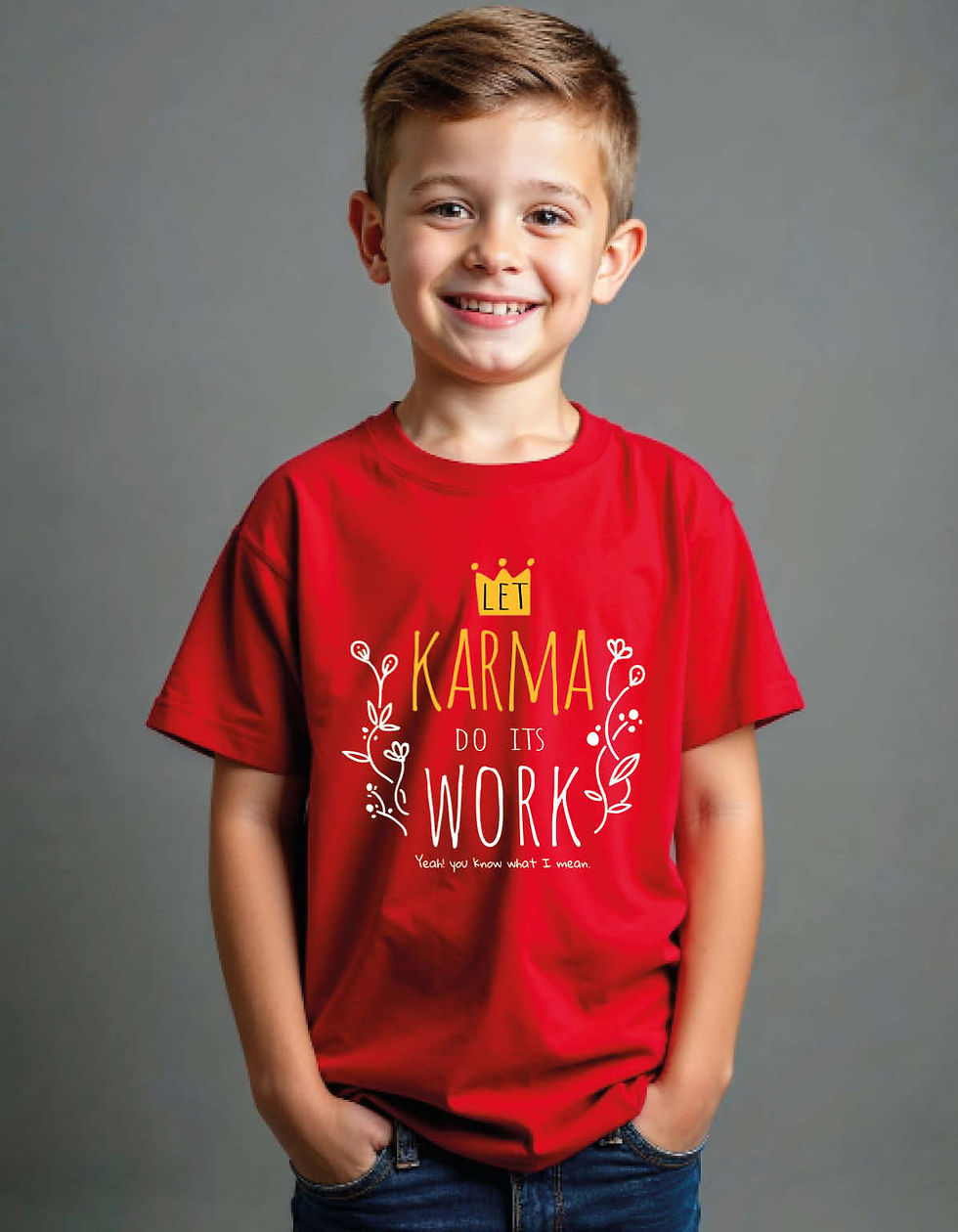 Thumbnail: let karma do its work printed t-shirt for all ages
