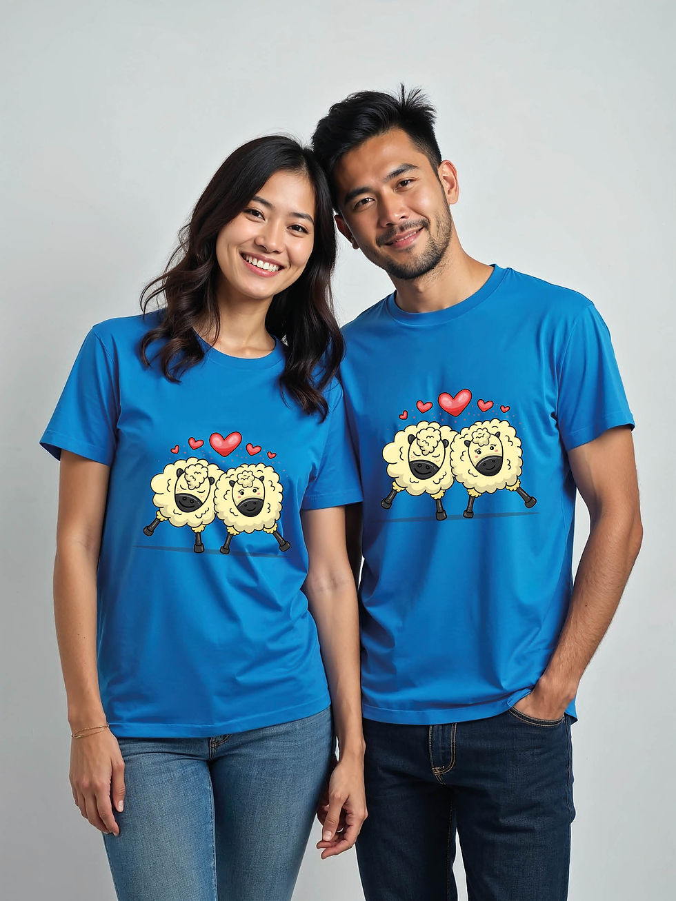 Thumbnail: Stylish Cartoon Couple T-Shirt Lovers Edition – Buy Now