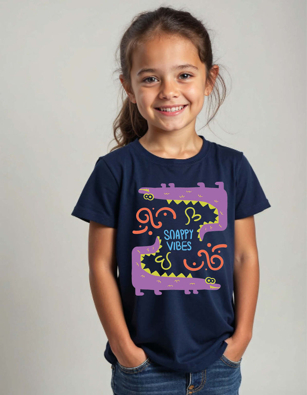 Thumbnail: Happy Vibes Printed T-Shirt for All Age