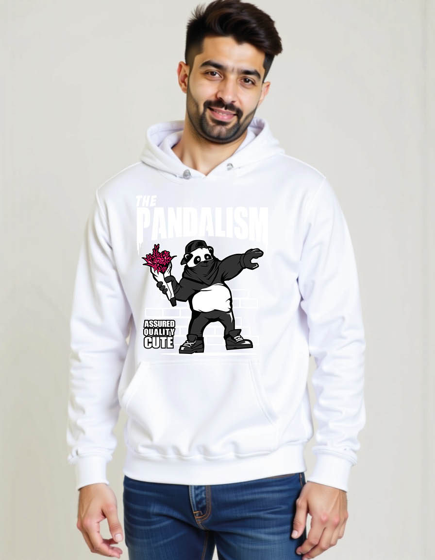 Thumbnail: the pandalism Limited Edition Men’s Streetwear Hoodie – Cool Printed Outfit