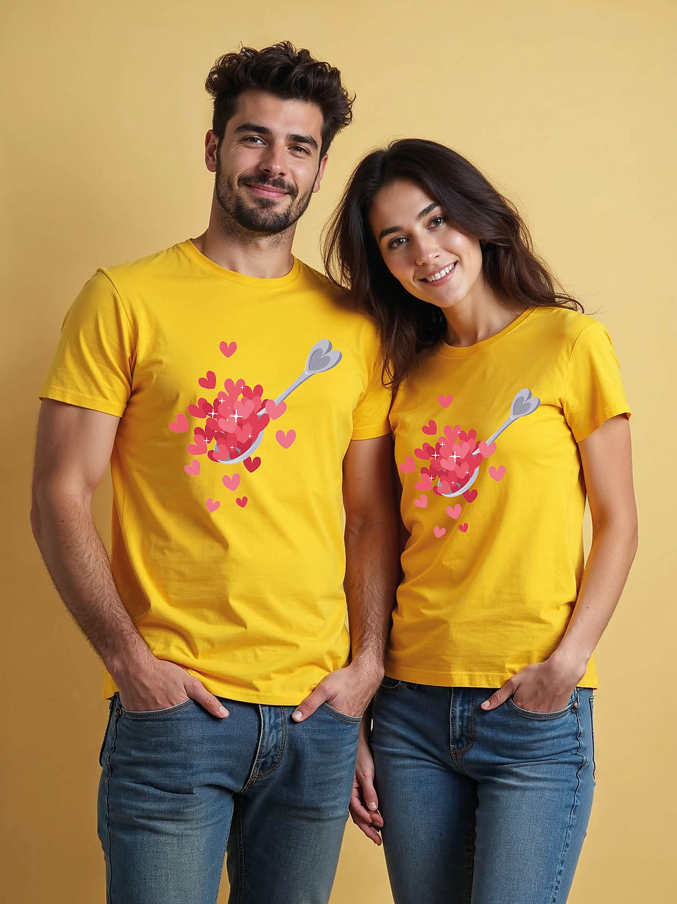 Thumbnail: Valentine’s Cartoon Couple T-Shirt Lovers Edition – Hot Deal