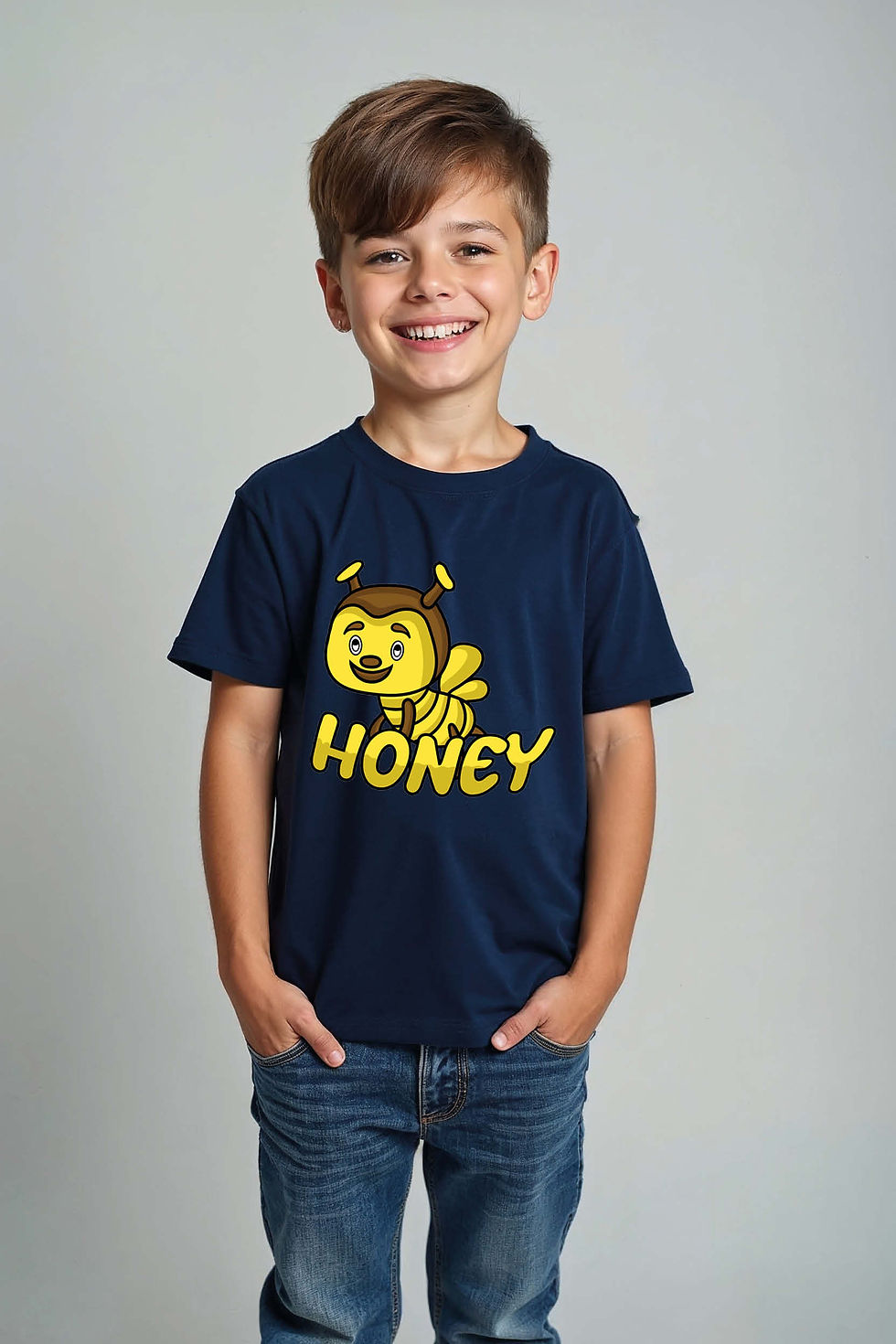 Thumbnail: honey Fashion Kids Printed T-Shirt – Design Print Design for Boys & Girls | New
