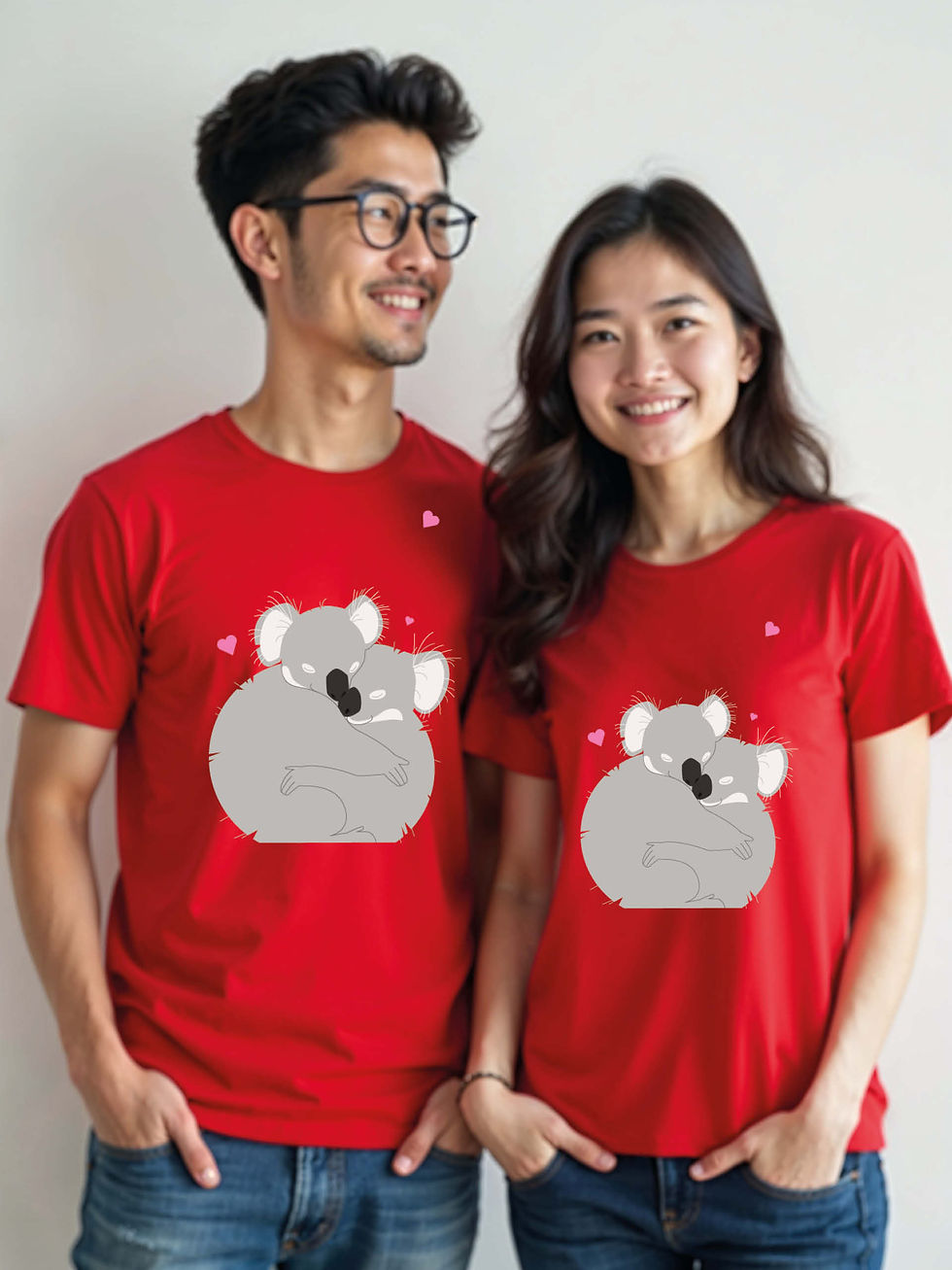 Thumbnail: Valentine’s Cartoon Couple Matching Tee Lovers Edition – Shop Now