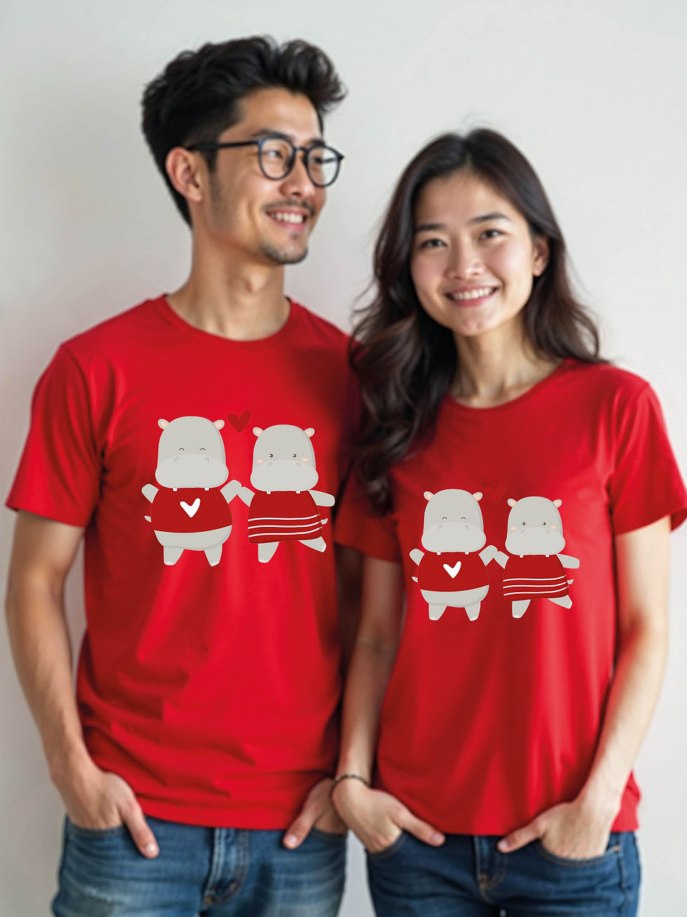 Thumbnail: Eternal Love Cartoon Couple T-Shirt Lovers Edition – Buy Now