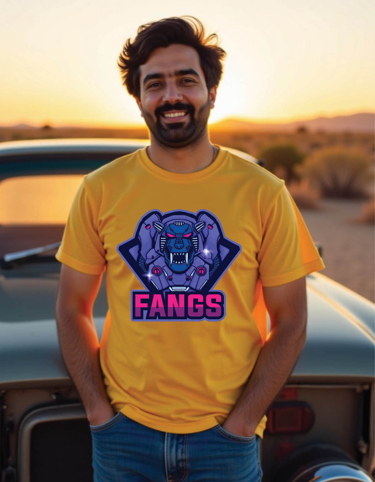 fangs mens printed graphic t shirts