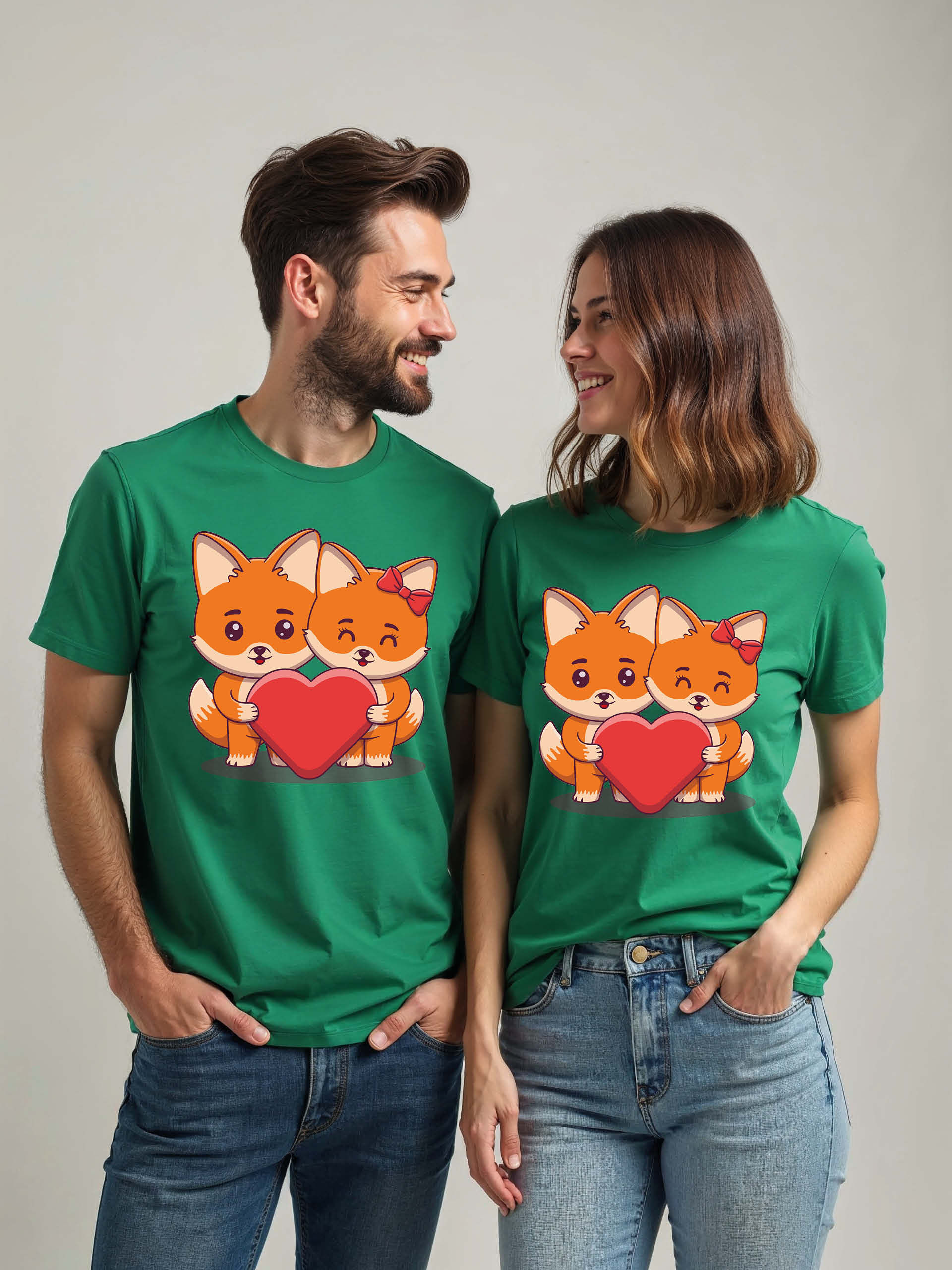 Soulmates Cartoon Couple Matching Tee Lovers Edition – Fast Delivery