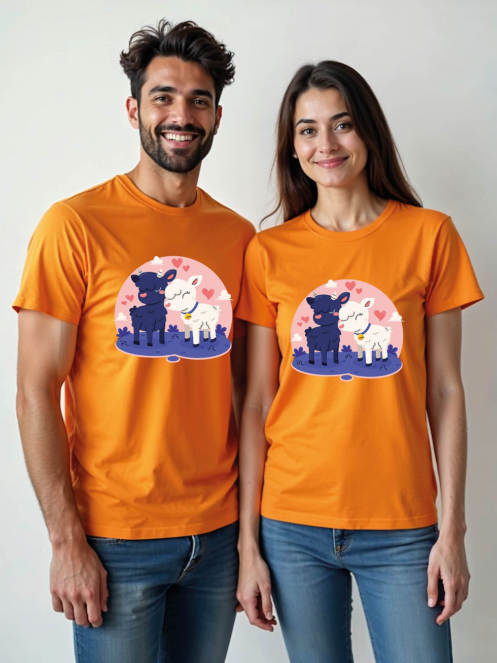 Thumbnail: Couple Goals Cartoon Couple Matching Tee Lovers Edition – Sale