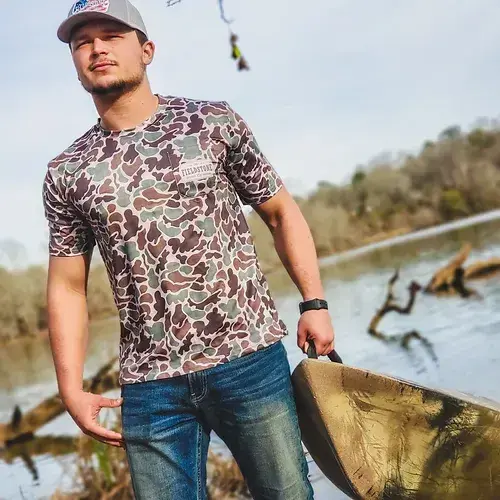 Dry-fit Pocketed Short Sleeve Camo (R152) | FIELDSTONE