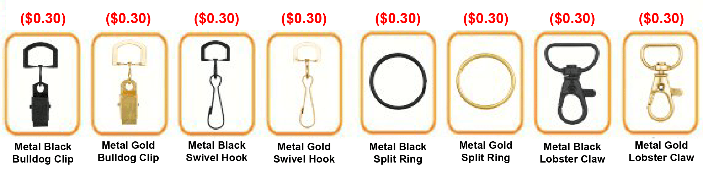 Metal Attachment for Lanyards