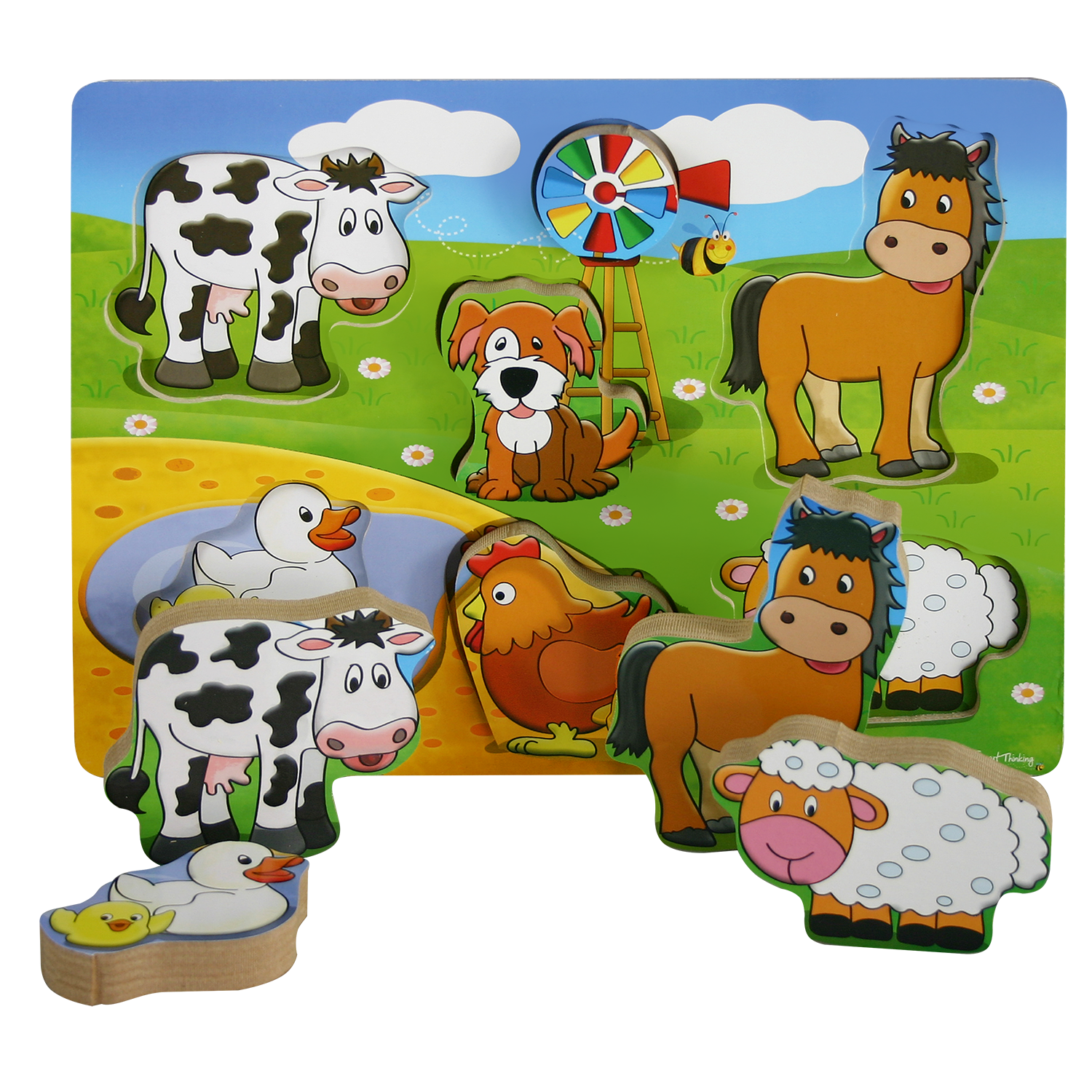 Farm Animals Chunky puzzle 6pc
