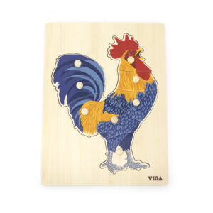 Rooster Peg Puzzle 7pc