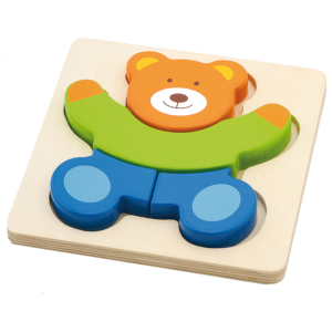 Teddy bear Block-in-Puzzle 4pc
