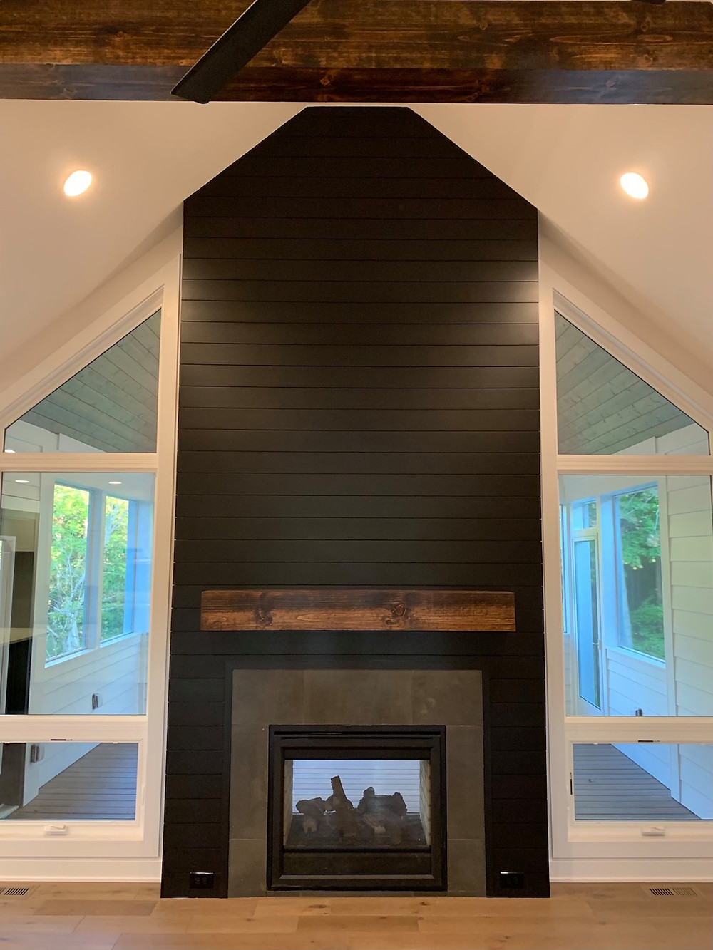 Custom fireplace design from a Cincinnati market home by the Robert Lucke Group