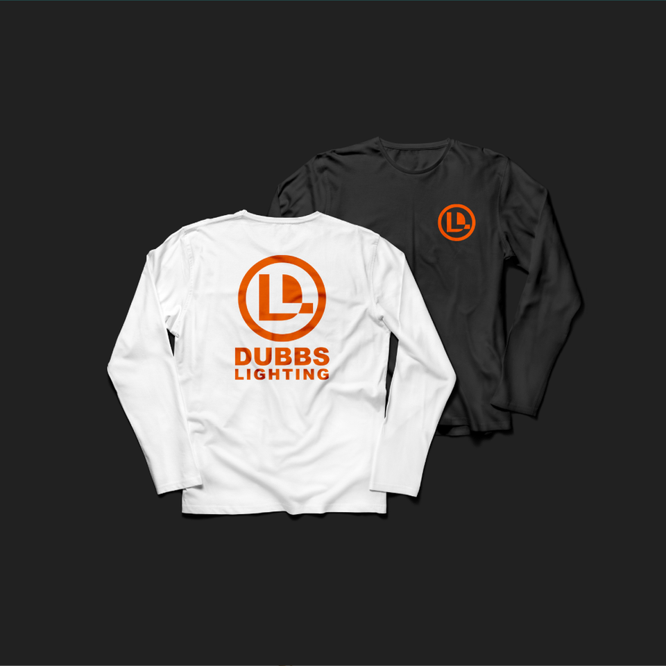 Logo and t-shirt design for Dubbs Lighting by Nashville Tennessee graphic design studio 10tongorilla