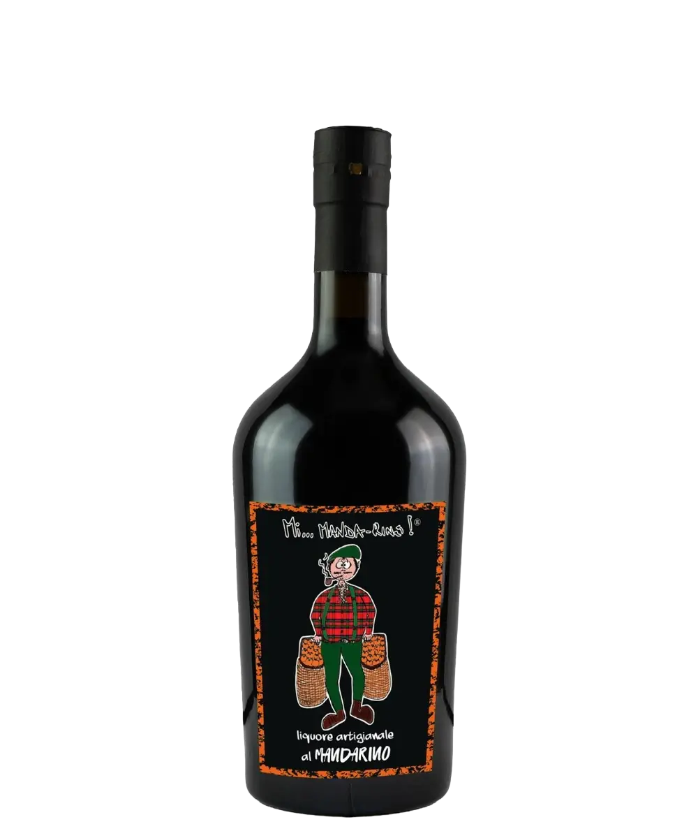 Liquore artigianale Mi Manda-Rino al mandarino bottiglia 70cl