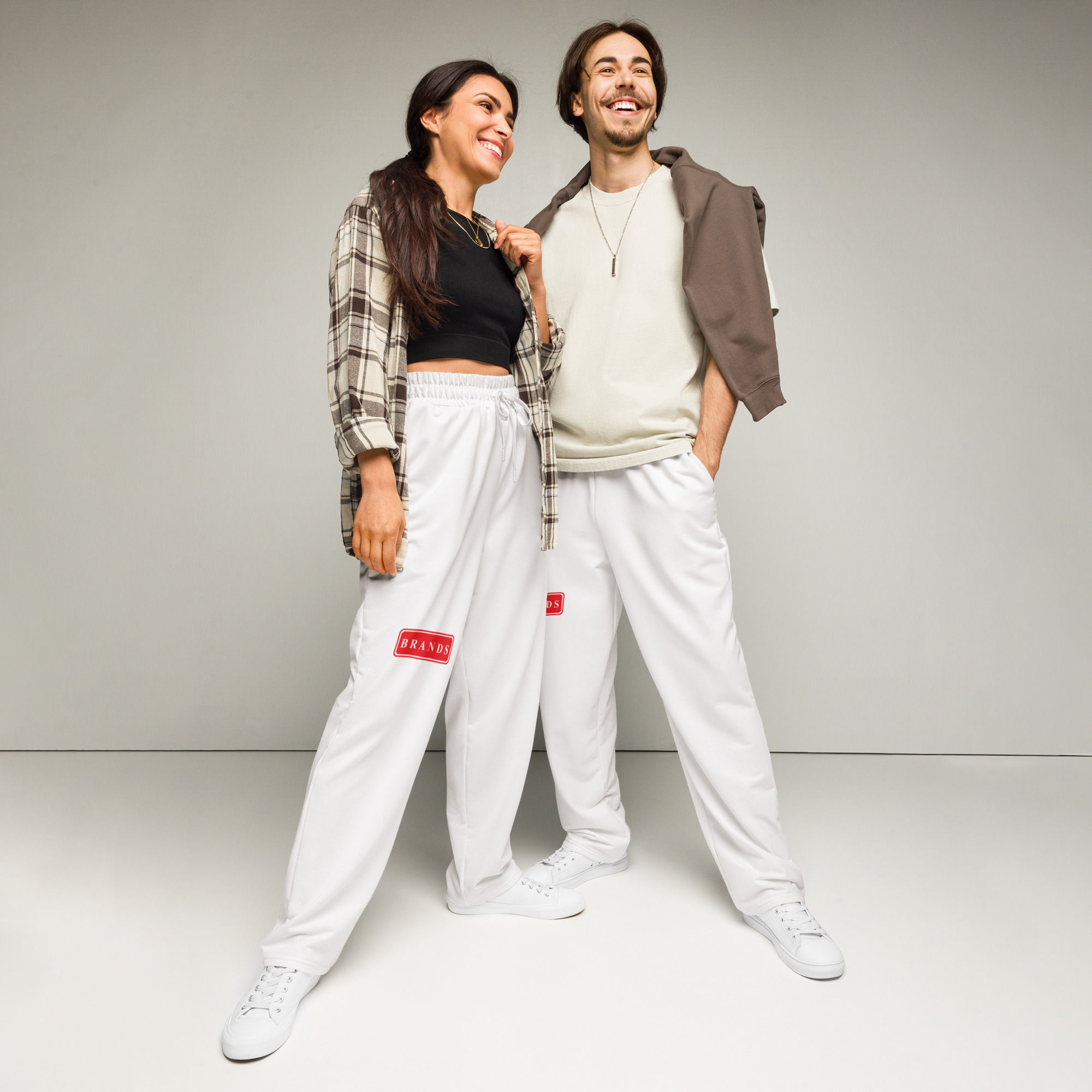 Brands Wide-leg joggers