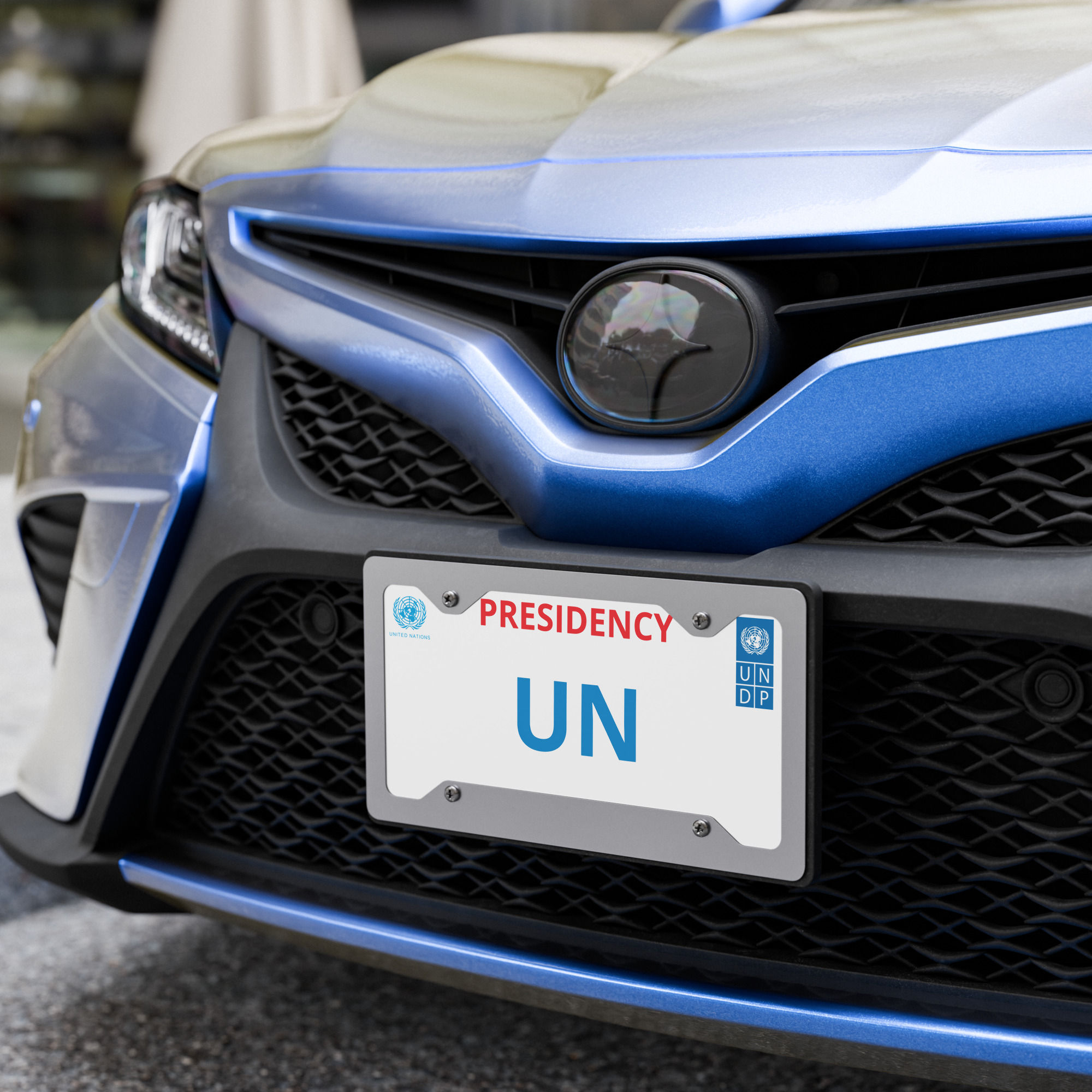 UN Vanity license plate