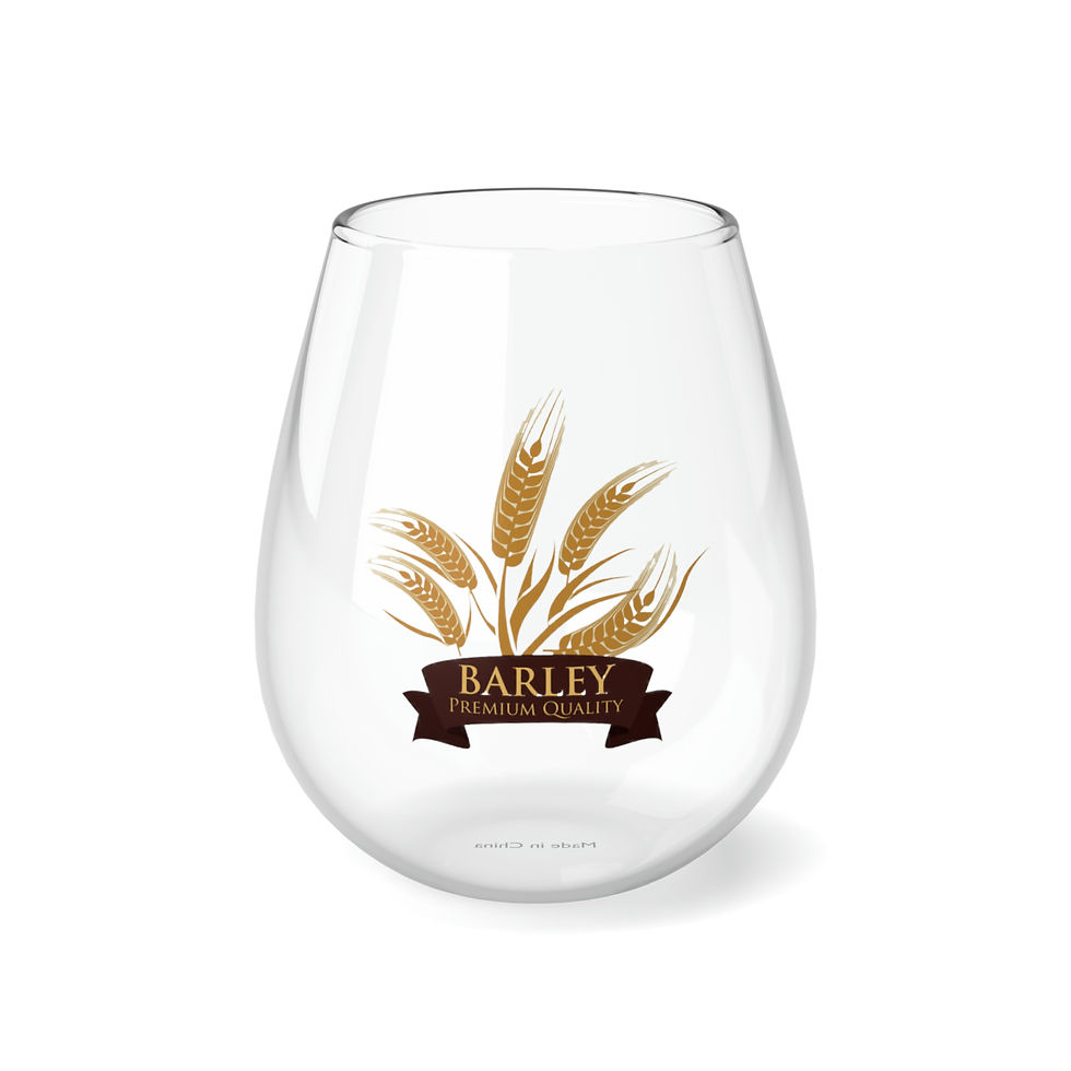 BARLEY'S Stemless Wine Glass, 11.75oz