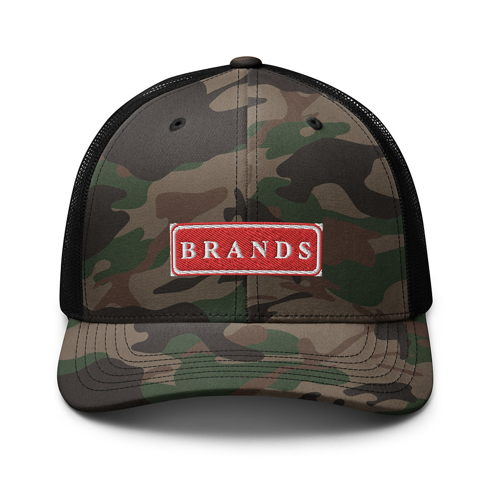 Brands Camouflage trucker hat