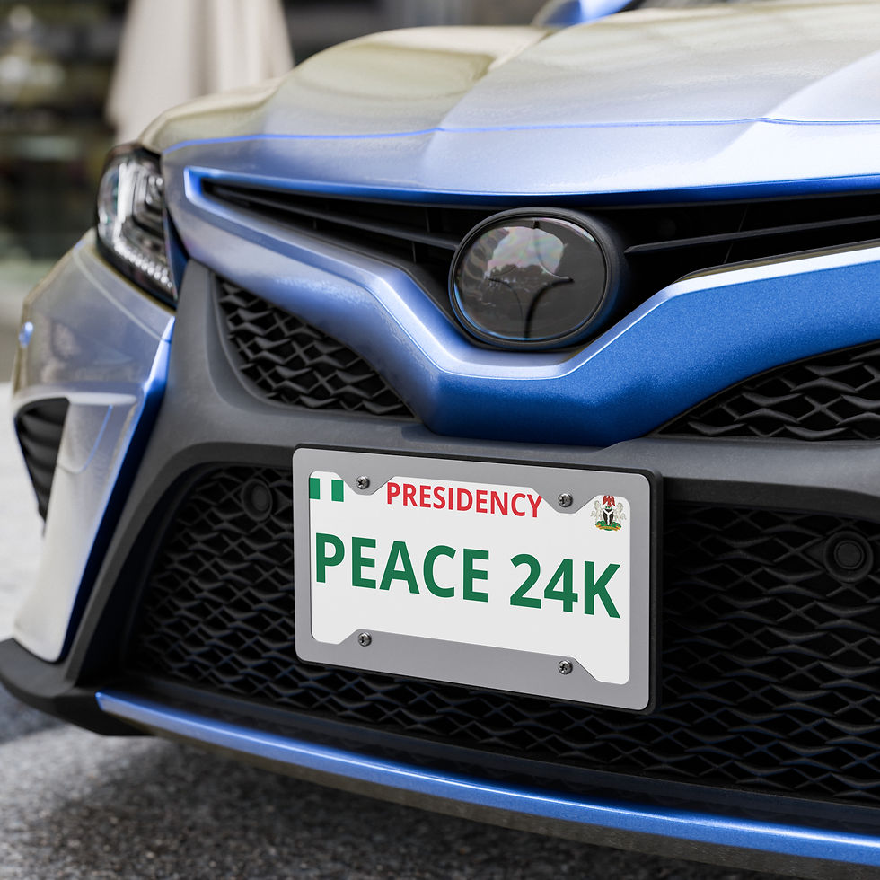 PEACE Vanity license plate