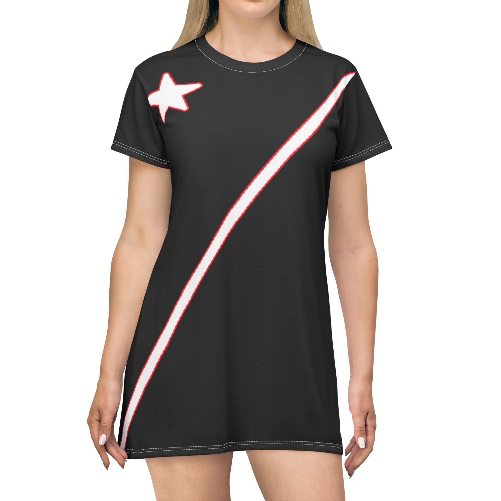 Brands All Over Print T-Shirt Dress