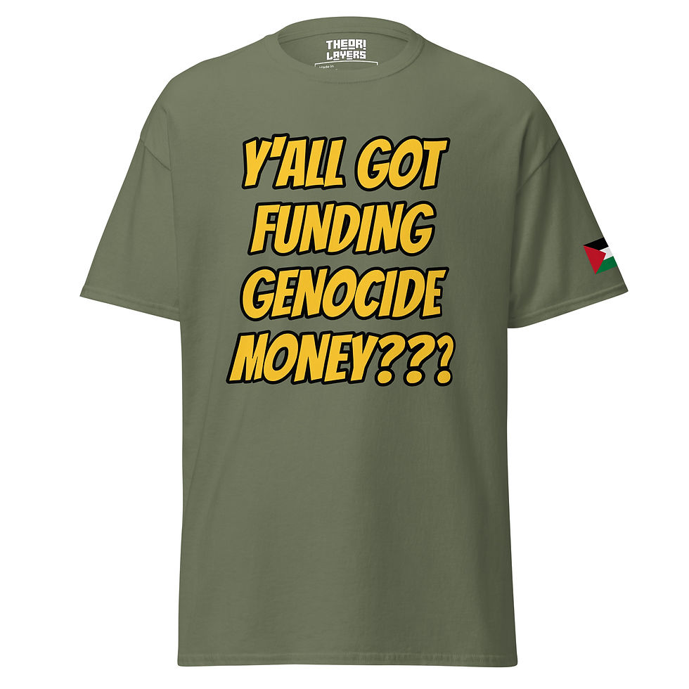 Thumbnail: Yall Got Genocide Money? Tee