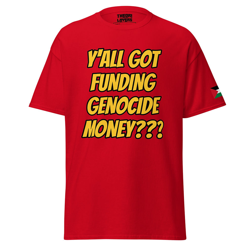 Thumbnail: Yall Got Genocide Money? Tee