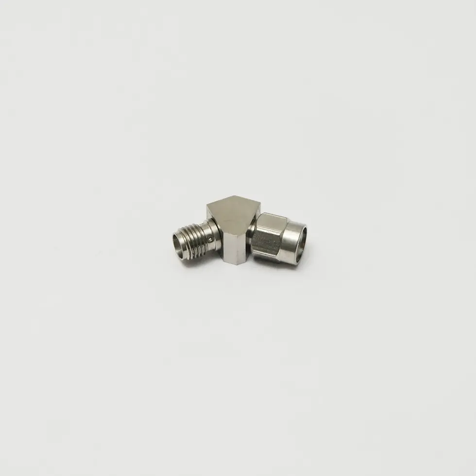 SMA male to SMA female 45° adapter
