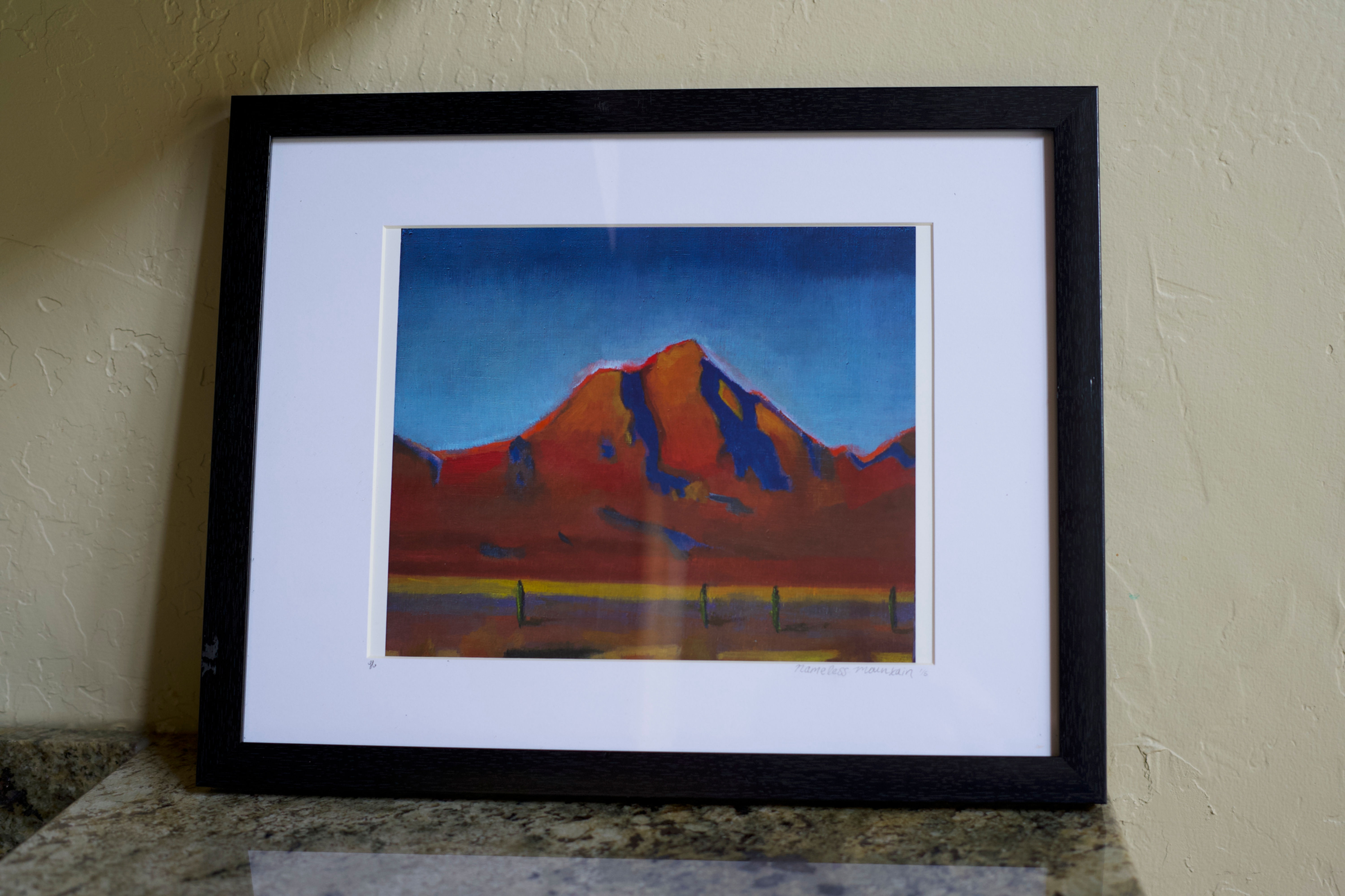Nameless Mountain Framed Print