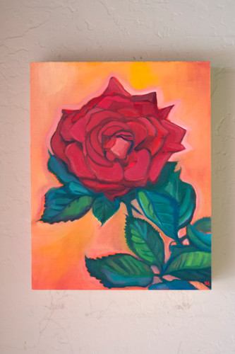 Winter Rose Original Painting 11