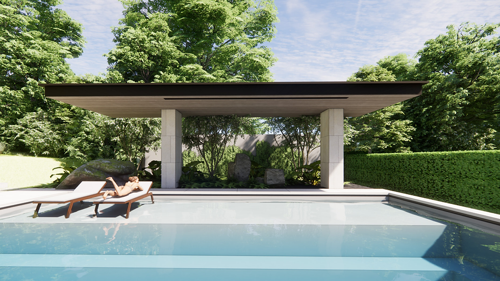 Island Cove Pool side pavilion