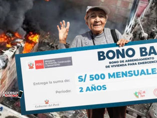Gobierno otorga bono de S/500 a familias que perdieron sus hogares en el incendio.