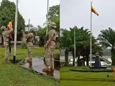 Nueva provocación en la frontera: bandera colombiana izada en zona peruana, Tres Fronteras.