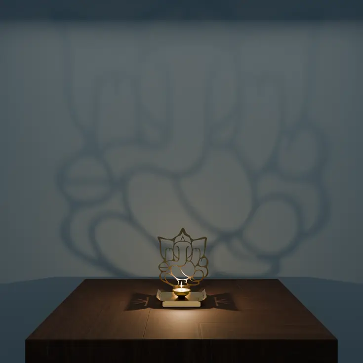 Decorative glass lamp on a wooden surface with shadow. ceiling pendant lamp Haydn.in